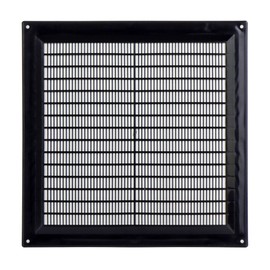 Steinberg14 Black Ventilation Grille 250 x 250 mm - Plastic Exhaust Grille - Rectangular Grille for Indoor Mounting - Ventilation Grille for Wall and Ceiling