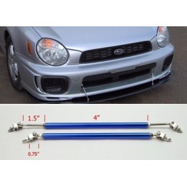 Unbranded Blue 4" Adjustable Rod Support for Land Rover MINI Bumper Lip Diffuser Spoiler