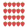 KGDUYC Pack of 20 Strawberry Appliqué Patch, Strawberry Iron-On Patch,