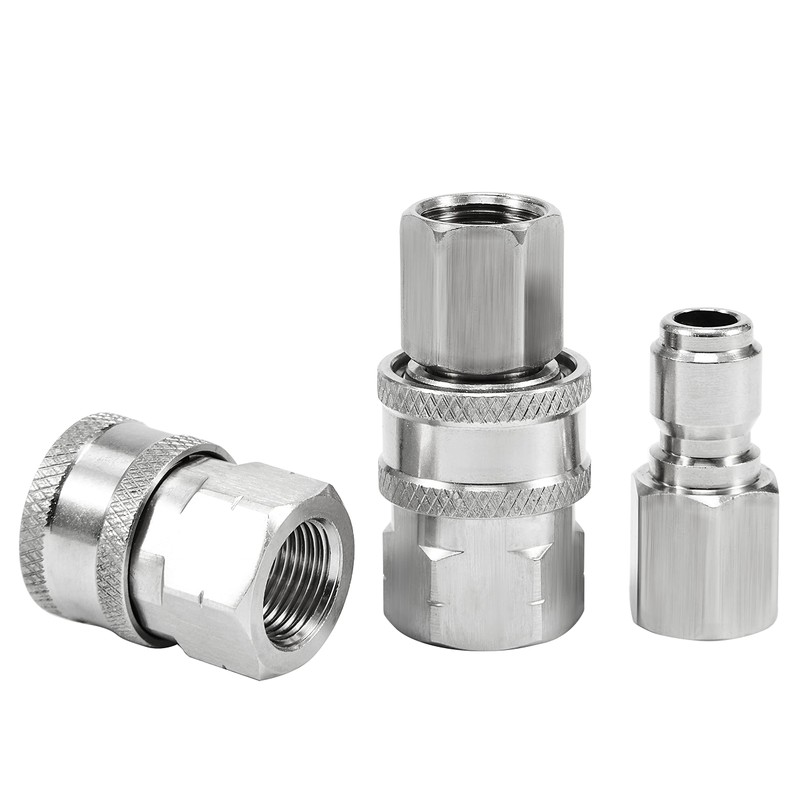 Raincovo Pressure Washer Quick Connect Fittings, 3/8 Inch Adapter Set,