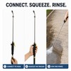 1-Pack 11.81–28.35 Inch Metal High-Pressure Water Jet Hose Wand