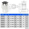 TAILONZ PNEUMATIC Copper Male Thread Straight 4mm OD x 3/8