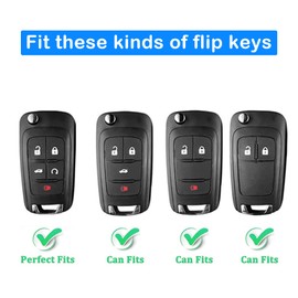 XIYANG TRADE XIYANG TRADE for Chevy Key Fob Cover with Keychain,Premium TPU Full Protection Key Case Shell for Equinox Camaro Cruze Malibu Impala Spark Sonic GMC Buick Terrain Encore Allure Regal (White)