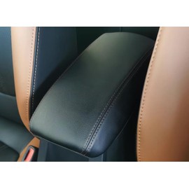 GDGZJJD - Cubierta de piel para consola central de coche/reposabrazos para Corolla Cross 2022, 2023, 2024, 2025, protección antiarañazos, para accesorios interiores de automóviles, color negro