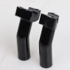 Unbranded Black 4.5" Pullback Handlebar Risers For Harley Softail Dyna