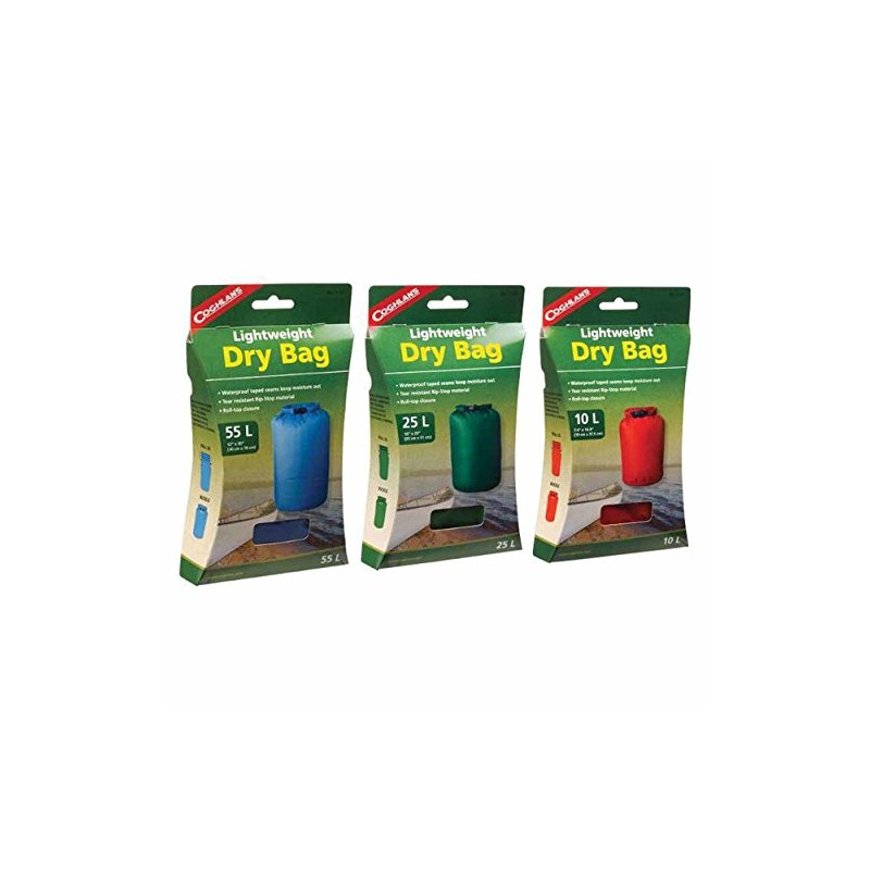 Coghlan 's Lightweight and Waterproof Dry Bag Assortment: One 10L