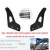 DaSen for 50" Straight/Curved LED Light Bar Upper Roof Windshield