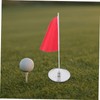 CORHAD 1 Set Golf Flagpole Training Flag for Golfing Small