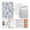 ALKKDPS Budget Binder with Cash Zipper Envelopes, Cute A6 Money