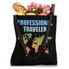 Professional Traveler World Map Tote Bag