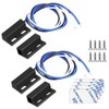 Gebildet 2 Sets Black Magnetic Switch, Wiring NO/NC, Recessed Door