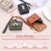 PATIKIL Mini Handbag Keychain, Cute Coin Purse Keychain PU Leather