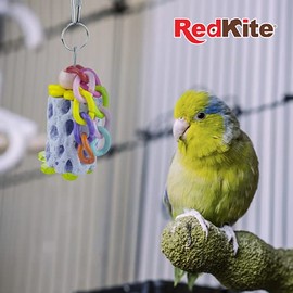 RedKite Juguete Colgante Eslabones de Plástico con Calcio para Aves Medianas