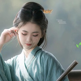 Handmade Ancient Chinese Japanese Wood Hair Sticks Chopsticks Wooden Vintage Retro Carved Long Fork Pen Shawl Pins Sticks Hairpins Clips Barrettes Hair Styling Pins Accessories