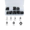 500 Pack Flat Black Washers Nylon Spacer Metric Assorted Assortment