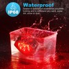 Partsam 2pcs Waterproof Square Led Trailer Light Kit Red LED