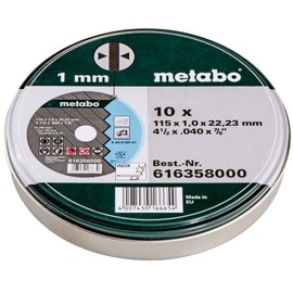 6.16358.00 Metabo Stainless Steel Blades 115x 1.0 10 Pieces in a Tin
