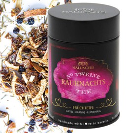 Hallingers Rauhnacht No. Twelve - XII - Heavenly Tea as a Companion in the Rauhnächten (Tin) - Gift in Summer & as a Perfect Barbecue Gift | Congratulations Anniversary Friendship Recovery