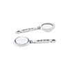 Bohemian Findings 4 Magnifying Glass Charms Antique Silver Tone Two