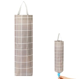 Mozeat Lens Plastic Bag Holder Organizer Plastic Bag Organizer and Dispenser Washable Large Grocery Bag Storage Dispenser for Kitchen Travelling Supplies, 14.2 x 6.1 Inches