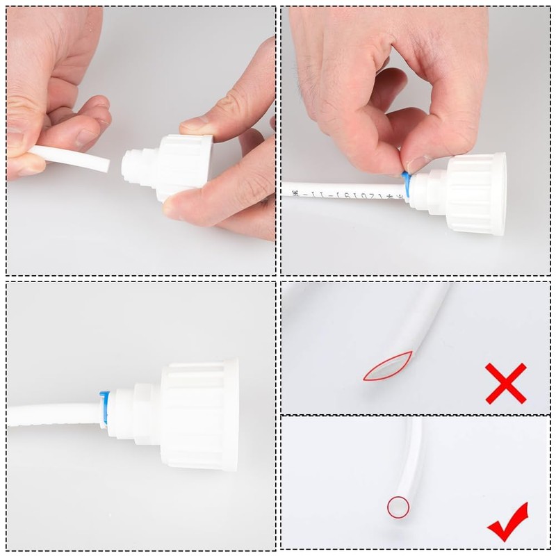 15 m fridge accessory set with fridge hose, water pipe