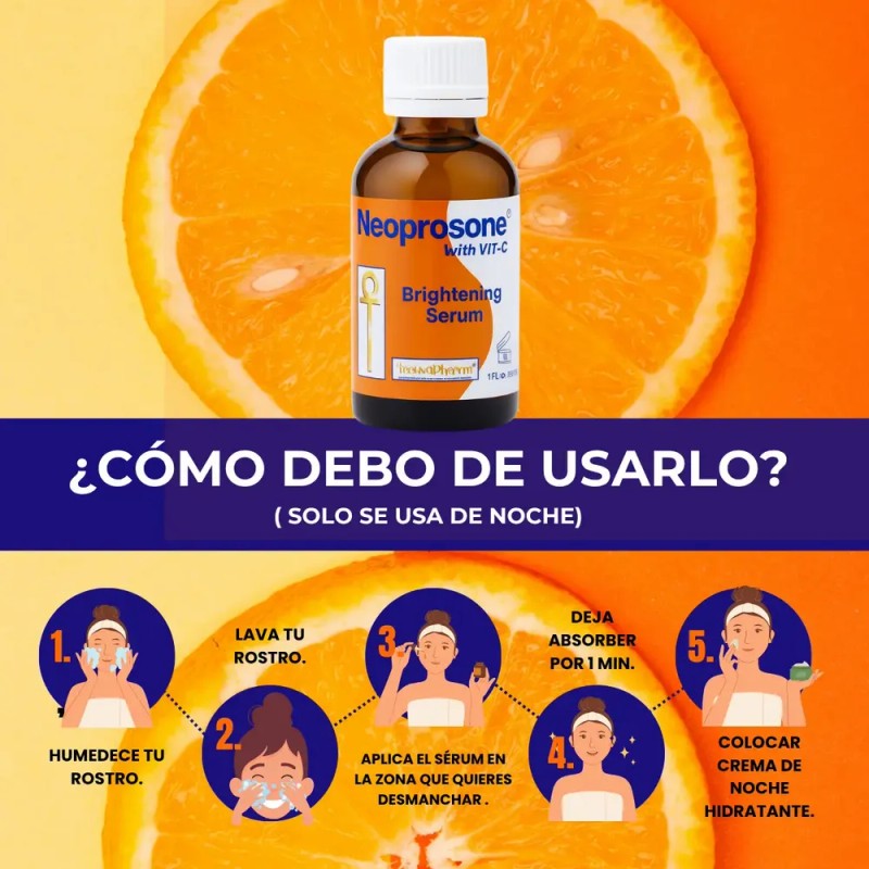 Sérum Neoprosone con Vitamina C y Alfa Arbutina para Despigmentar