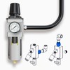 ANCIMOON 4PCS 3/4’’ Air Line Elbow Fittings for Shop Garage