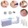 Ear Piercing Kit, SLVIEKAE Self Ear Piercing Gun Disposable Ear
