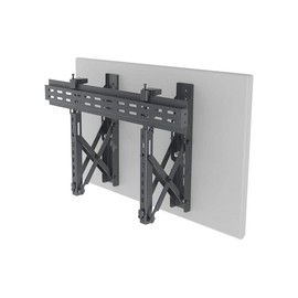Monoprice TV Wall Mount Bracket | Specialty Menu Board, with Push-to-Pop-Out, Max Weight 99lbs, Extension Range of 2.4in to 8in,VESA Patterns Up to 600x400 Security Brackets - Entegrade Series,Black