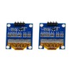 A-DIGISHUO 2Pcs 0.96-Inch I2C OLED Display Module 128x64 Pixel SSD1306