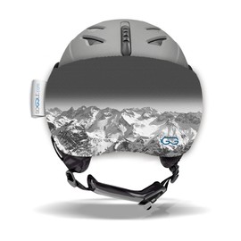 SOGGLE Vizor Visor Protection for Visor Helmets (Ski Helmets), Colour: Vizor Mountains 2