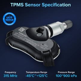 BDFHYK Programmed TPMS Sensor Compatible with Acura RL Honda Ridgeline Odyssey 2008 2009 2010 2011 2012 2013 2014 315 MHz Tire Pressure Monitoring Sensor Replaces# 06421-S3V-A04 42753-SHJ-A53