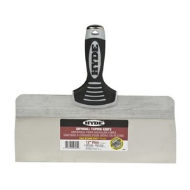 Hyde Tools 09343 12-Inch Pro Stainless Steel Taping Knife with Extruded Back, Blue