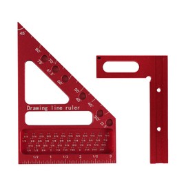 Tiardey 3D Mitre Angle Gauge, Multifunctional, 22.5 to 90 Degree, Precision Measuring Tool Aluminum Alloy for Layout Scribing in Woodworking