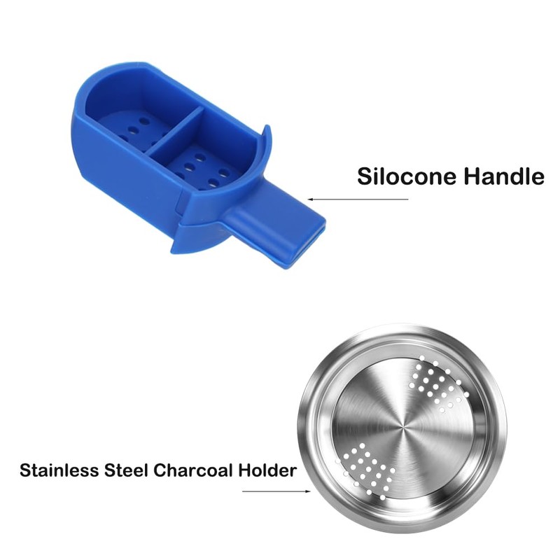 2 Pcs Hookah Bowl,Drawer Design Hookah Silicone Bowl With Heat