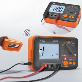 Insulation Resistance Meter, VC60B+ Digital Insulation Resistance Tester, Digital Insulation Resistance Multitester with Backlit LCD DC-250/500/1000V AC-750V 0.1~2000MΩ