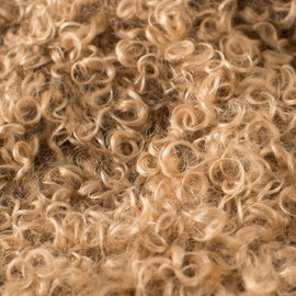 CloudDwelling 100% Genuine Sheepskin Area Rug Real Lightweight Fluffy Soft Mongolian Long Wool Fur Carpet for Couch Bed Sofa Bedroom Living Room Camel 2x3ft