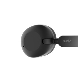 Sudio K2 Audífonos True Wireless Over-Ear, hasta 60 Horas de reproducción, Cancelación Activa de Ruido, con Micrófonos duales, Negro