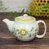 Teapot, Stylish Tableware, Kutani Pot, Flower Arabesque Pattern, Ceramic, Brand,