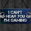 Red Ocean Gaming Bedroom Accessories Room Sign Novelty Birthday Gift