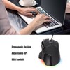 Gaming Mouse Ergonomic Design Adjustable DPI Optical Engine RGB Backlit