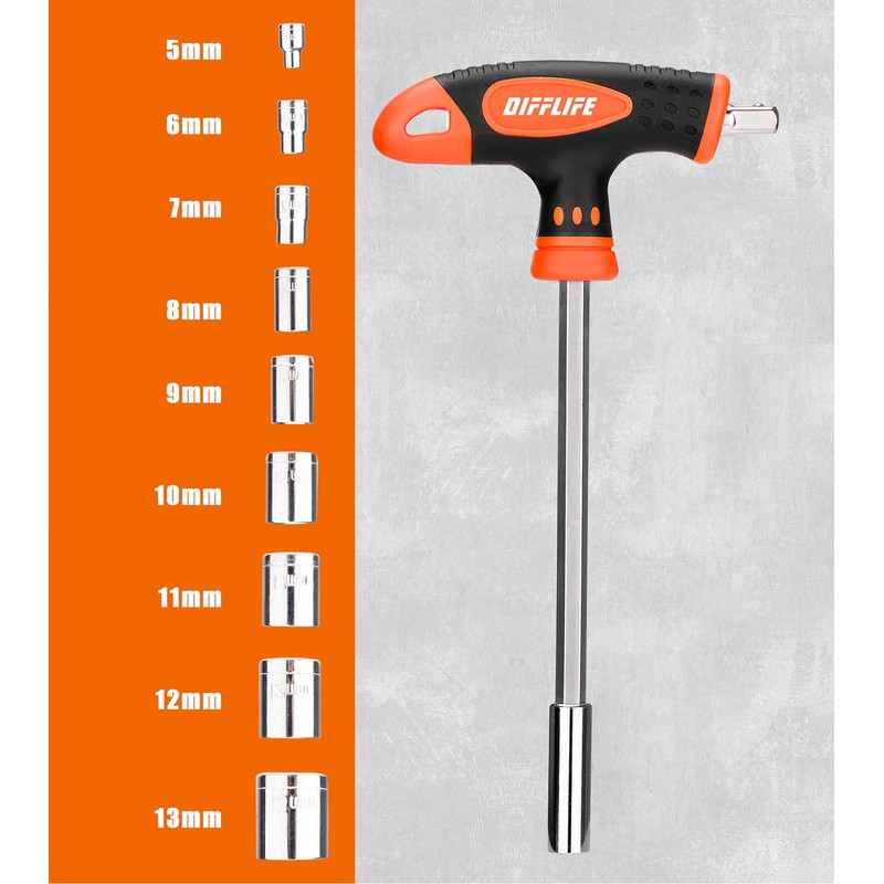 DIFFLIFE Screwdrivers Set with Case, 120-piece Includes Slotted, Phillips, Hex,