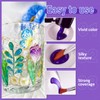 Colorful Stain Glass Paint Set with 6 Brushes, 1 Palette