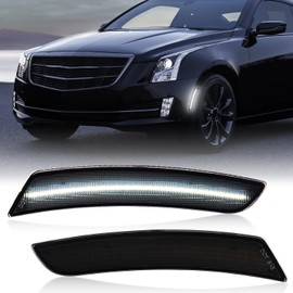 SHINEFIT LED Side Marker Light Replacement for 2015-2019 ATS / 2014-2019 CTS Coupe & Sedan / 2016-2024 Camaro Amber Side Marker Lights