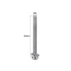 sourcing map M4 x 50mm Stainless Steel Phillips Pan Head
