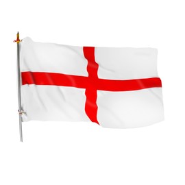 England Football Flag St George's Cross 5X3ft Double Stitched With Brass Eyelets World Cup Banner and pub Decoration. Outdoor/Indoor Sports Flag Easy Breeze and Vivid Colours.