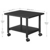 HOOBRO Printer Stand, 2-Tier Industrial Under Desk Printer Cart with