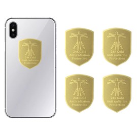 BTtime Electromagnetic Wave Cut, 4 Pieces, Block Stickers, Compatible with Smartphones, 5G, 99.9% Blockage Rate, Seal, Sheet, Cut, Shield, Anti-Electromagnetic Wave (Human)