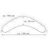 Theraline Nursing Pillow Cover for the Original 190 cm Melange