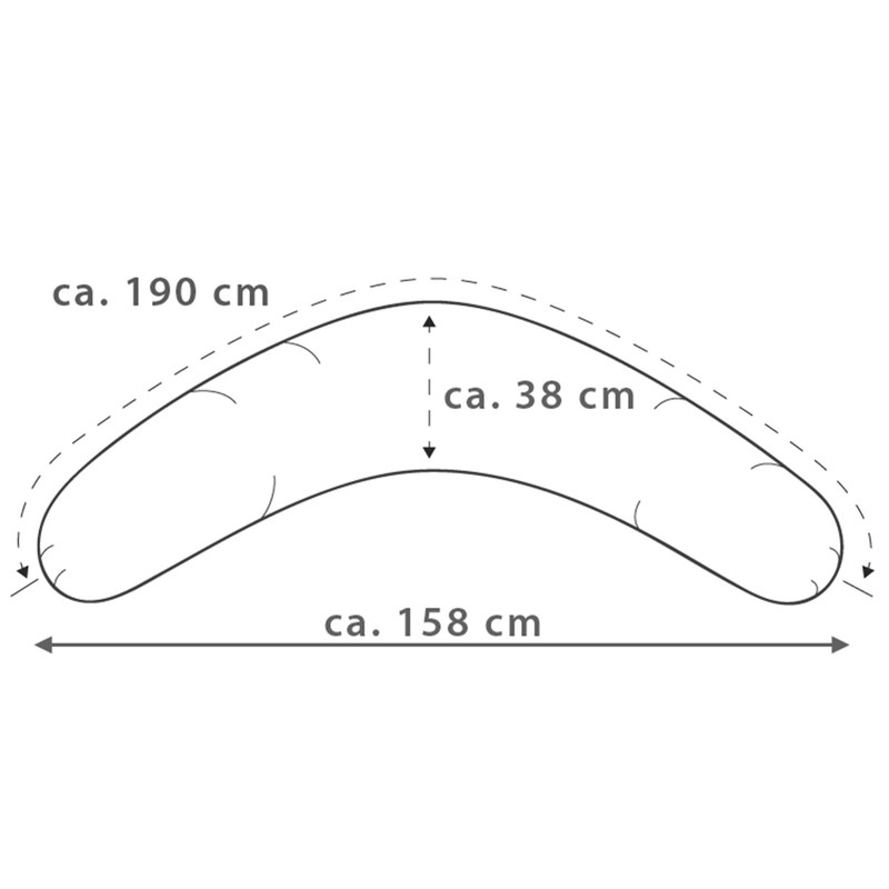 Theraline Nursing Pillow Cover for the Original 190 cm Melange